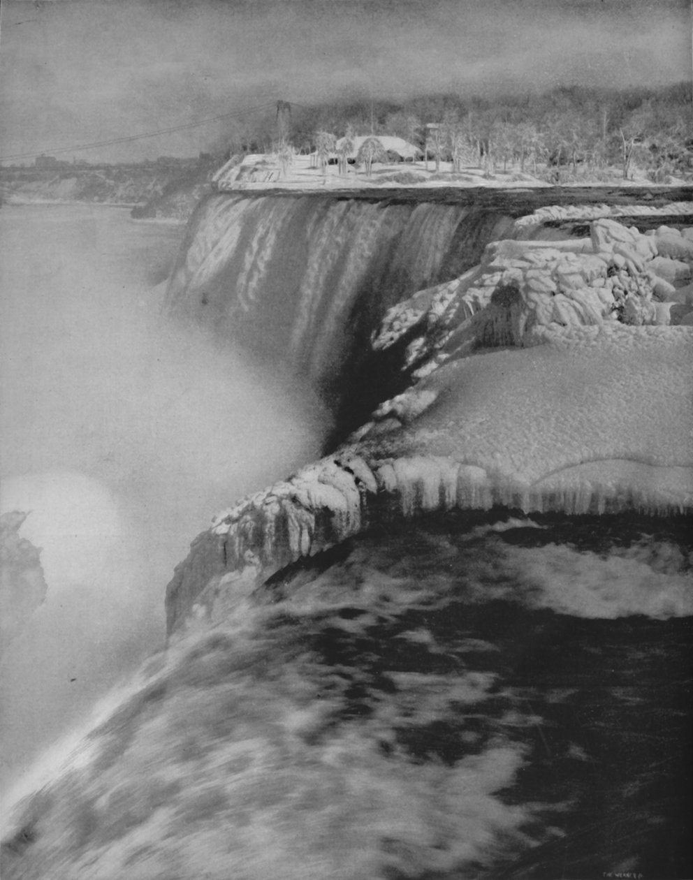 Niagara no inverno, século XIX de Unbekannt