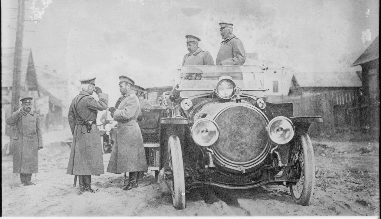 Nicolau II da Rússia, Grão-Duque Nicholas Nikolaevich e o General Conde Georgi Bobrinsky de Unbekannt
