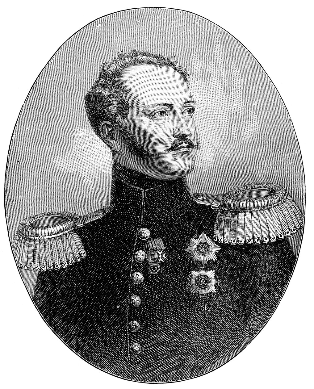 Nicolau I 1796-1855, czar da Rússia em uniforme militar de Unbekannt