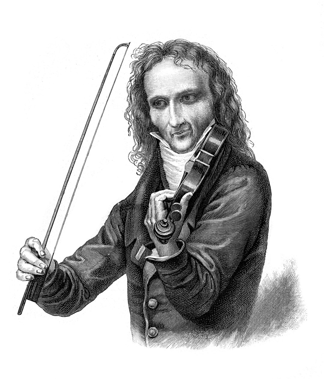 Nicolo Paganini, violinista italiano do século XIX, violista, guitarrista e compositor, 1900 de Unbekannt