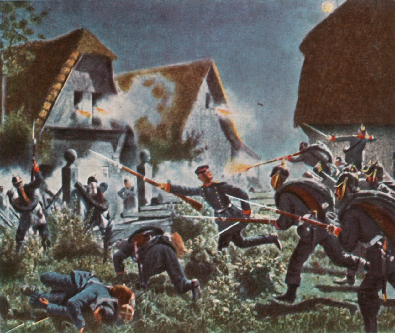 Ataque noturno em Podol, 26 de junho de 1866, 1936. de Unbekannt