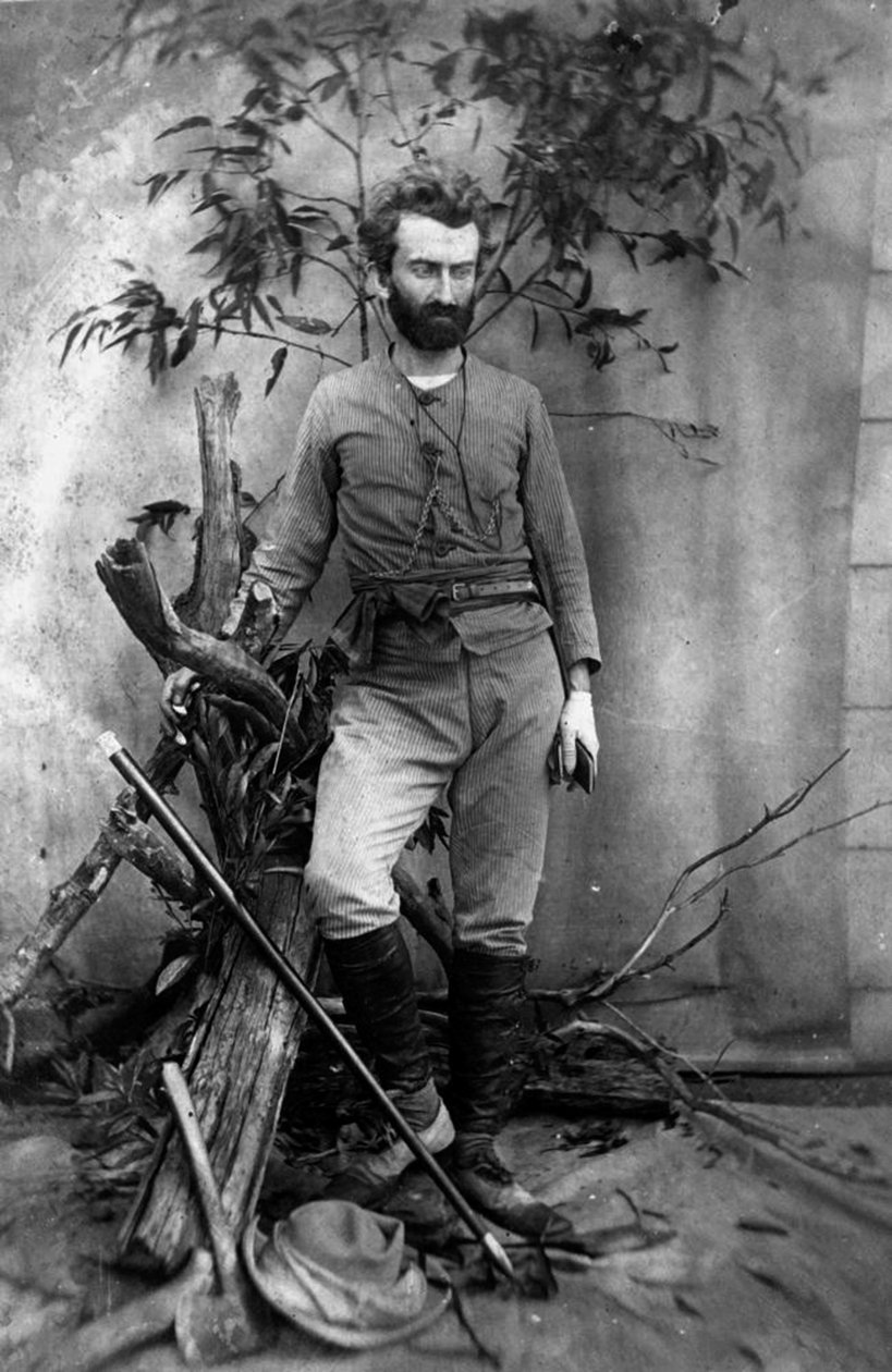 Nikolai Nikolaevich Miklukho-Maklai, antropólogo russo, Queensland, Austrália, c1880 de Unbekannt