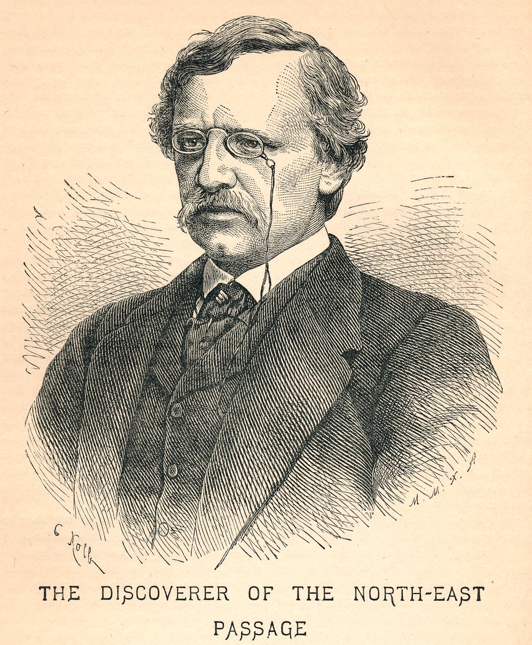 Nils Adolf Erik Nordenskiold, 1832-1901, explorador ártico, 1893 de Unbekannt