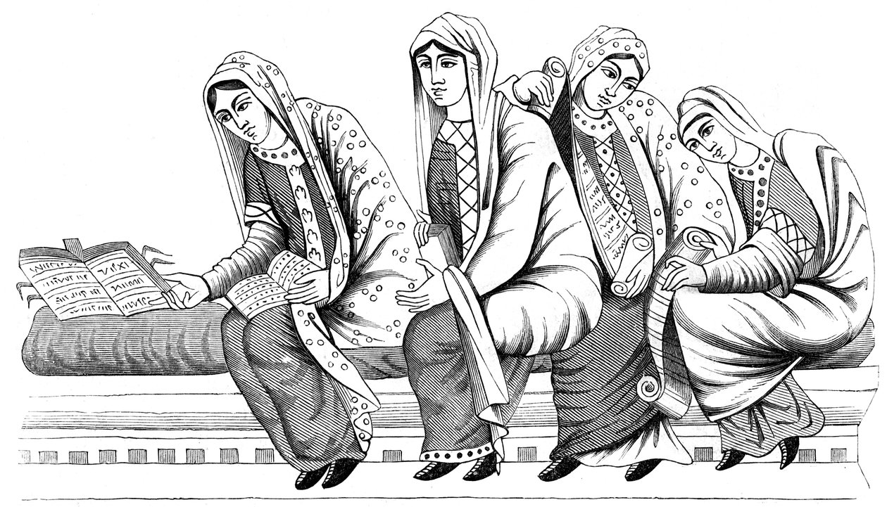Mulheres nobres, século IX 1849 de Unbekannt