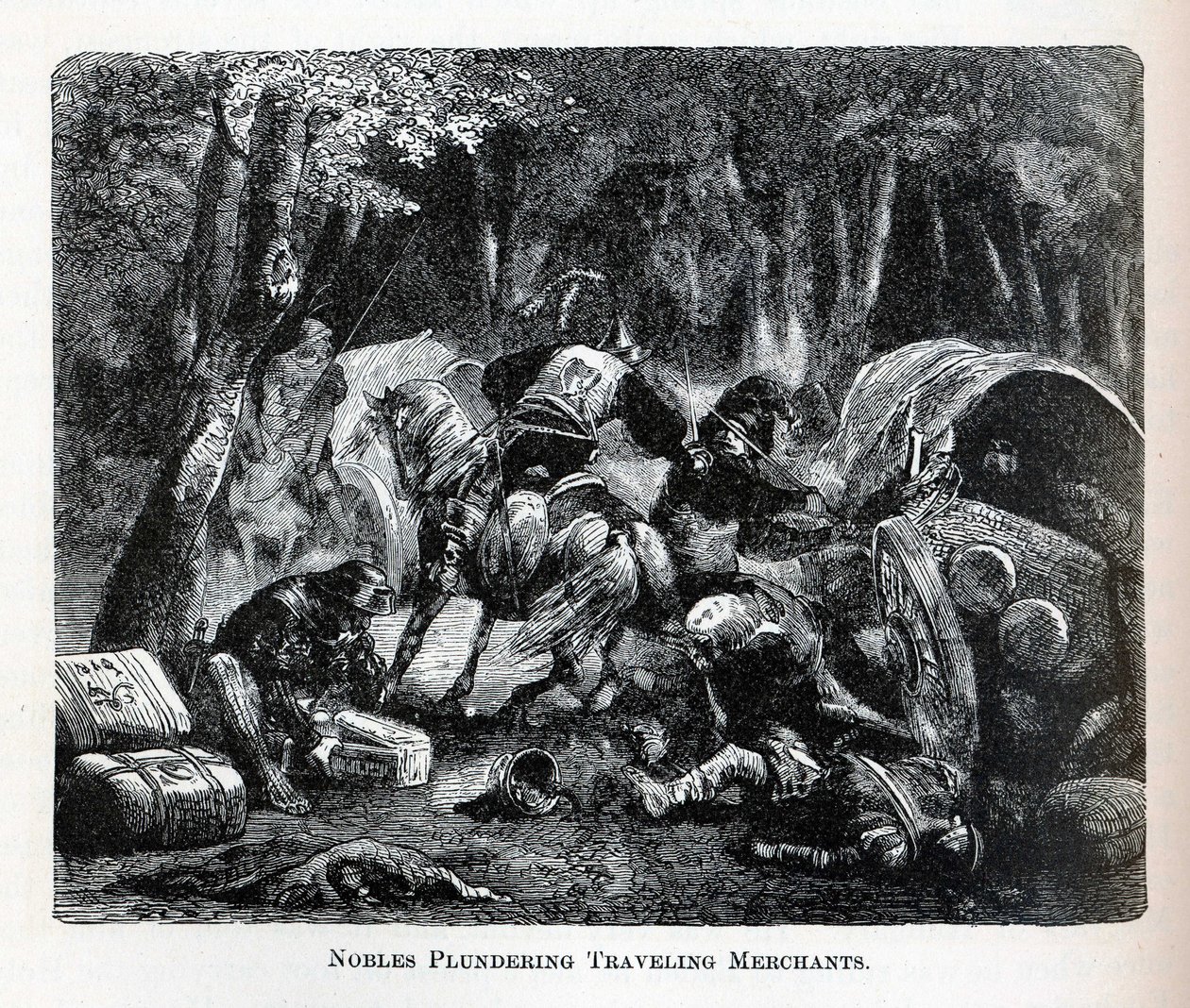 Nobres que saqueavam comerciantes viajantes, 1882 de Unbekannt