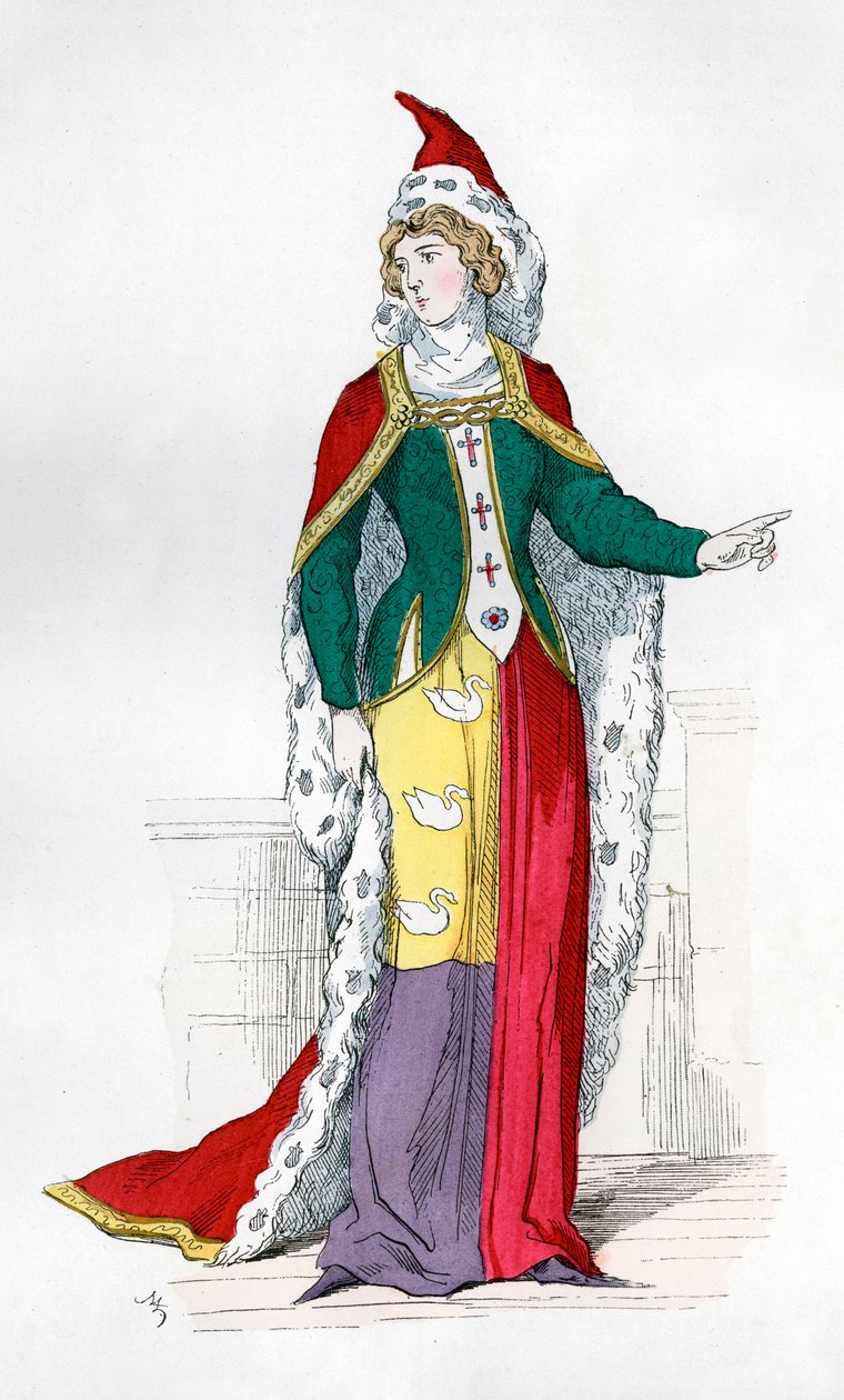 Nobre mulher da época de Carlos V da França, 1364 1882-1884 de Unbekannt