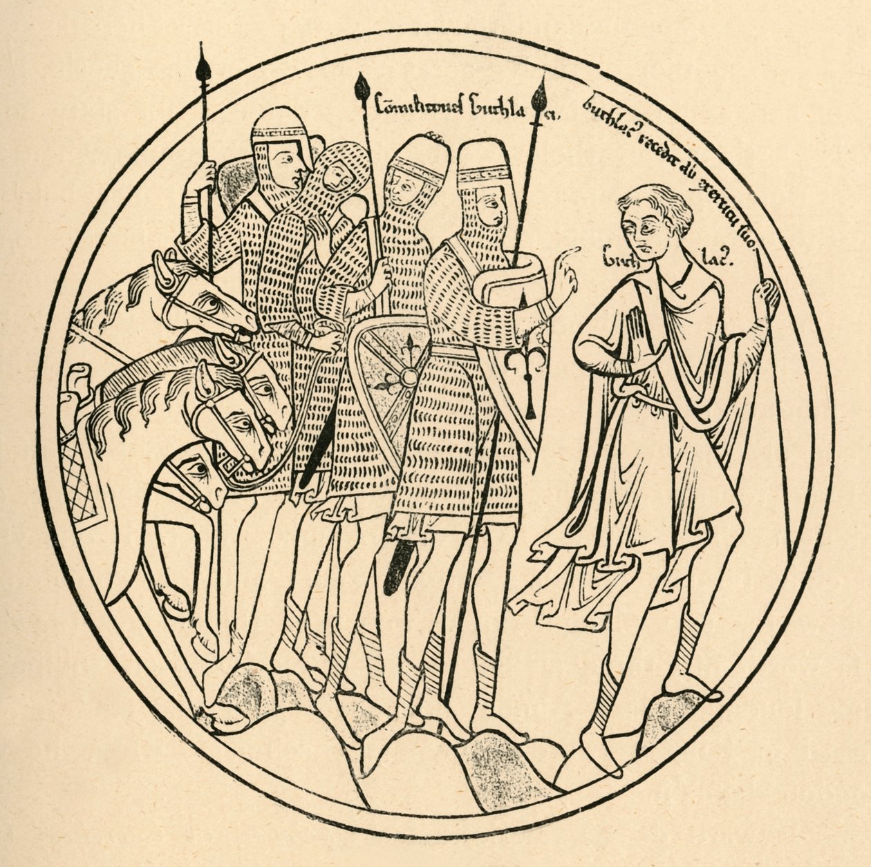 Soldados normandos, 1908 de Unbekannt