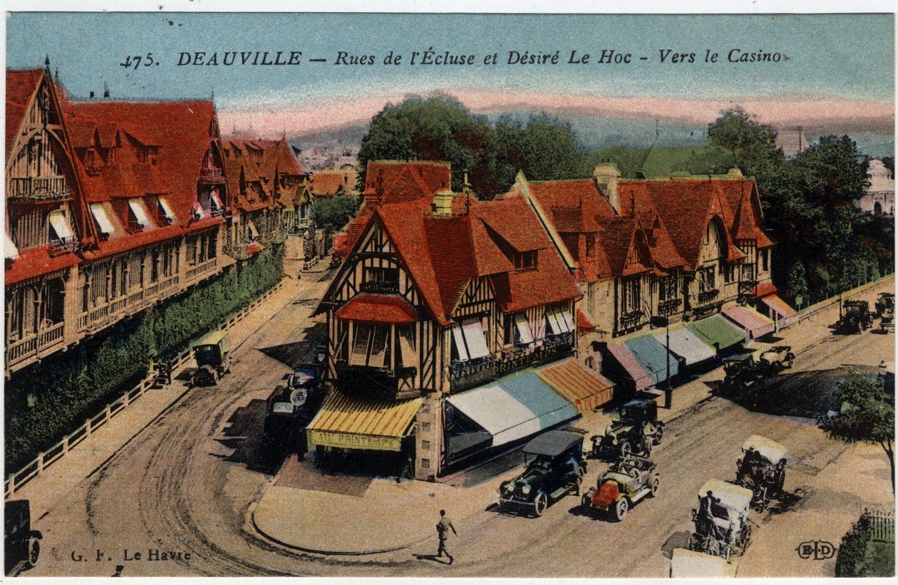 Normandia, Calvados (14), Deauville: casas em estilo "street de l