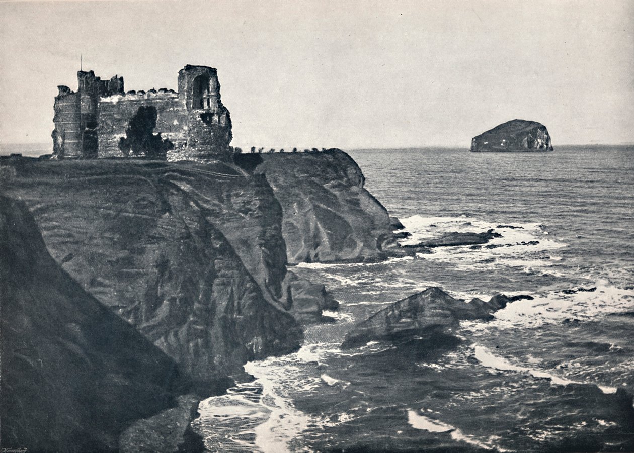 North Berwick - Castelo de Tantallon e Bass Rock, 1895 de Unbekannt