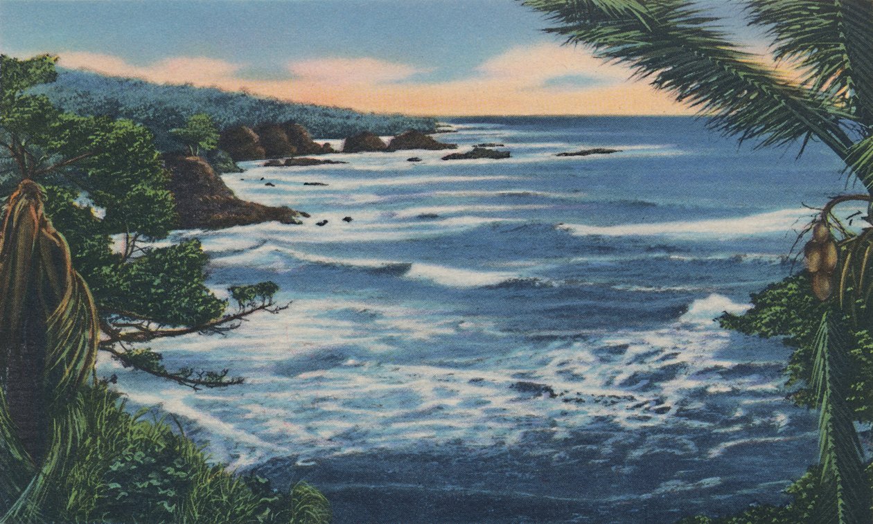 Costa norte, Trinidad, BWI, c1940s. de Unbekannt