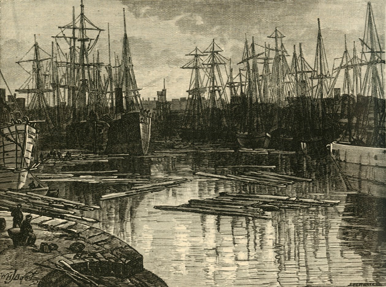 Doca norte, Swansea, 1898. de Unbekannt