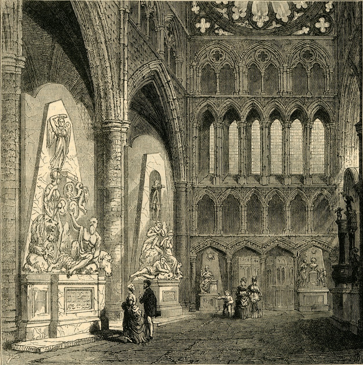 Transepto norte da abadia de Westminster, 1830, 1881. de Unbekannt