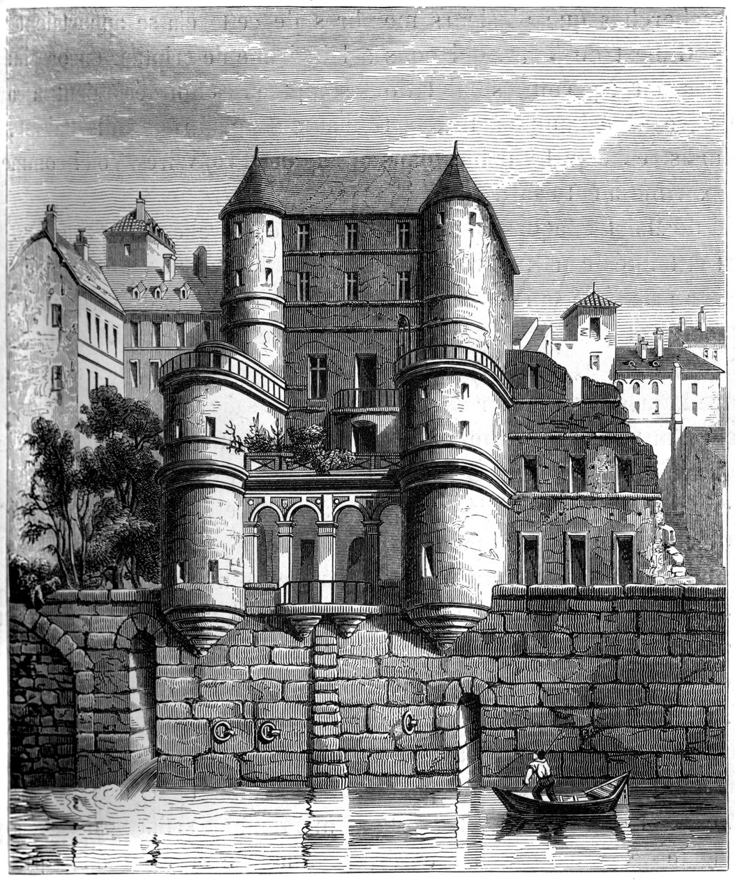 Frente norte do Hotel des Ursins, Paris, século XVII 1849 de Unbekannt