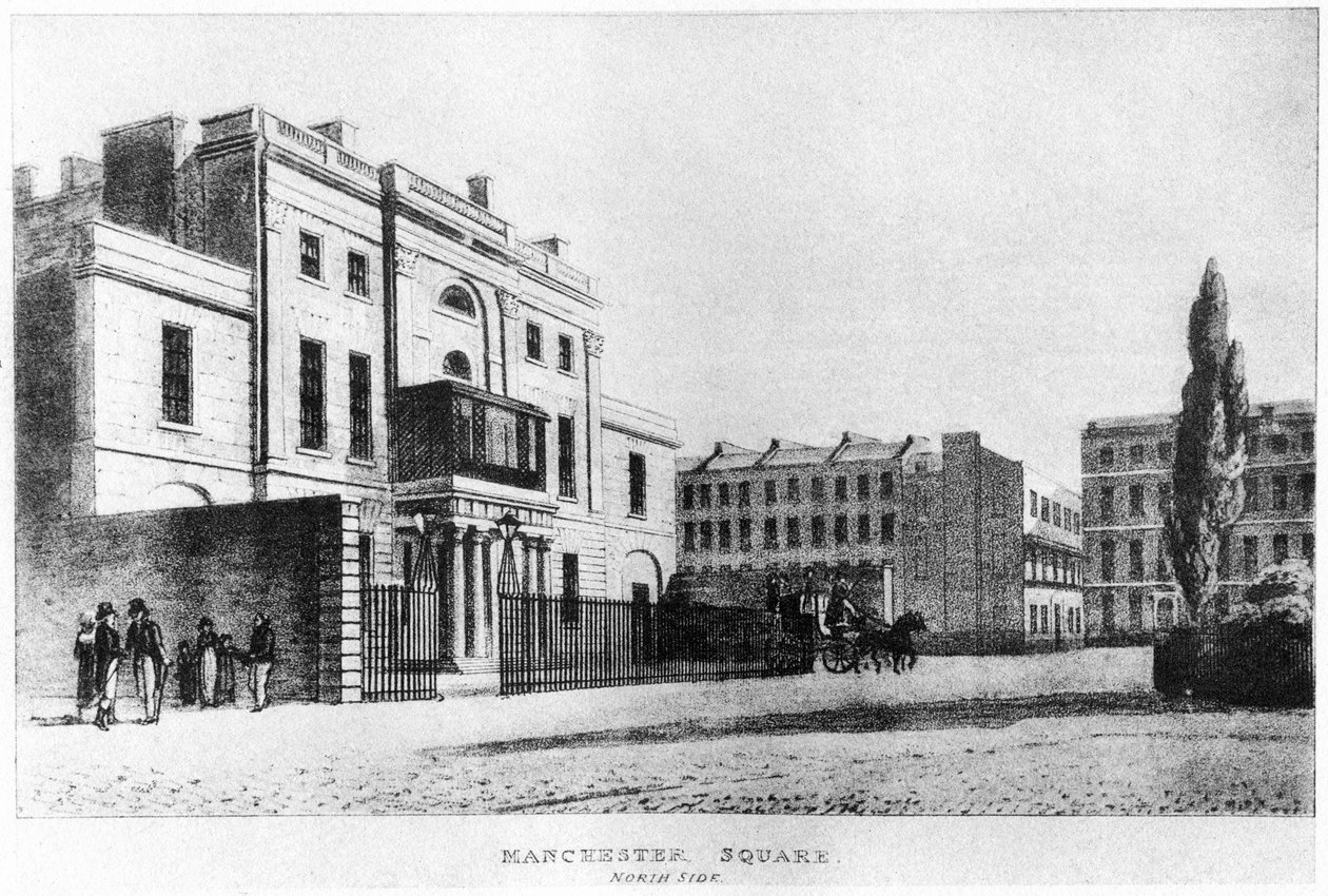 Lado norte, Manchester Square, Londres, século c19th 1907 de Unbekannt