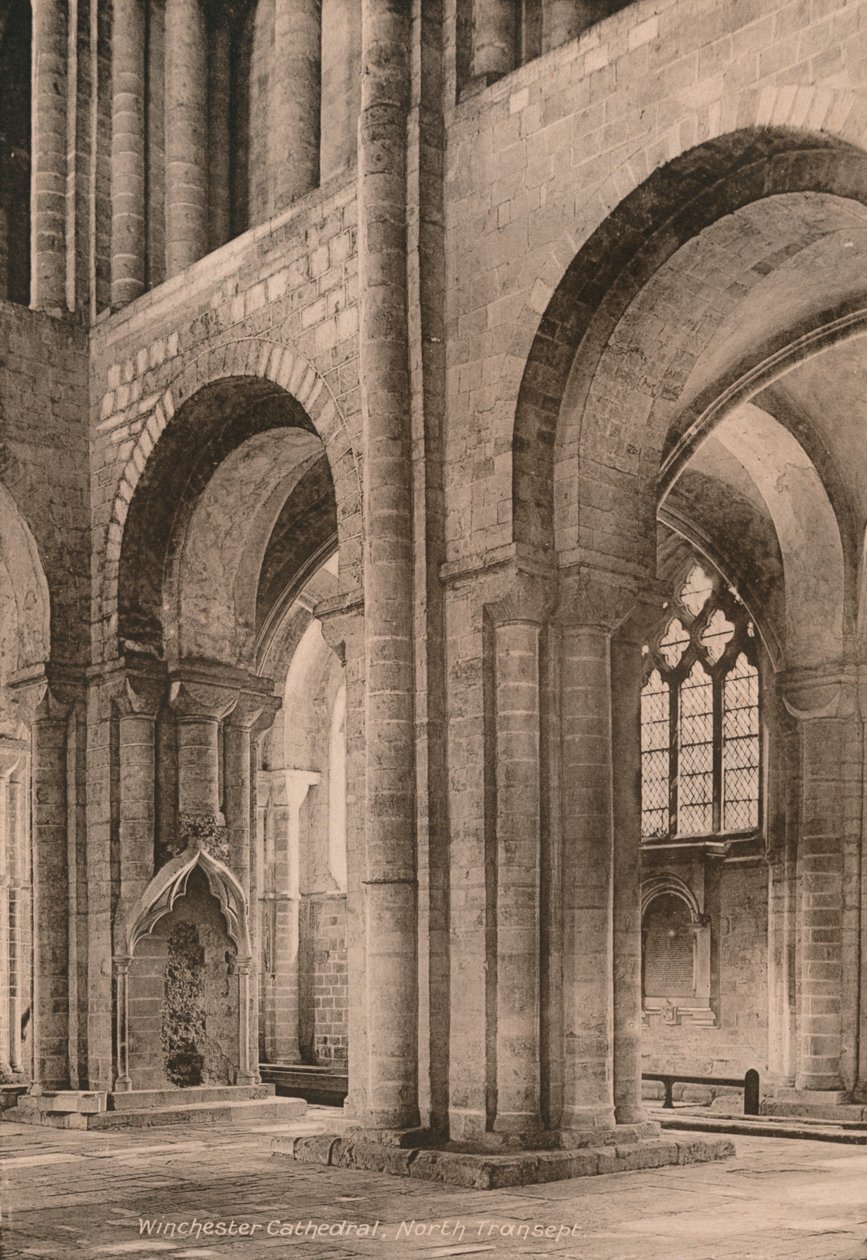 Transepto norte da Catedral de Winchester, Hampshire, início do século XX de Unbekannt