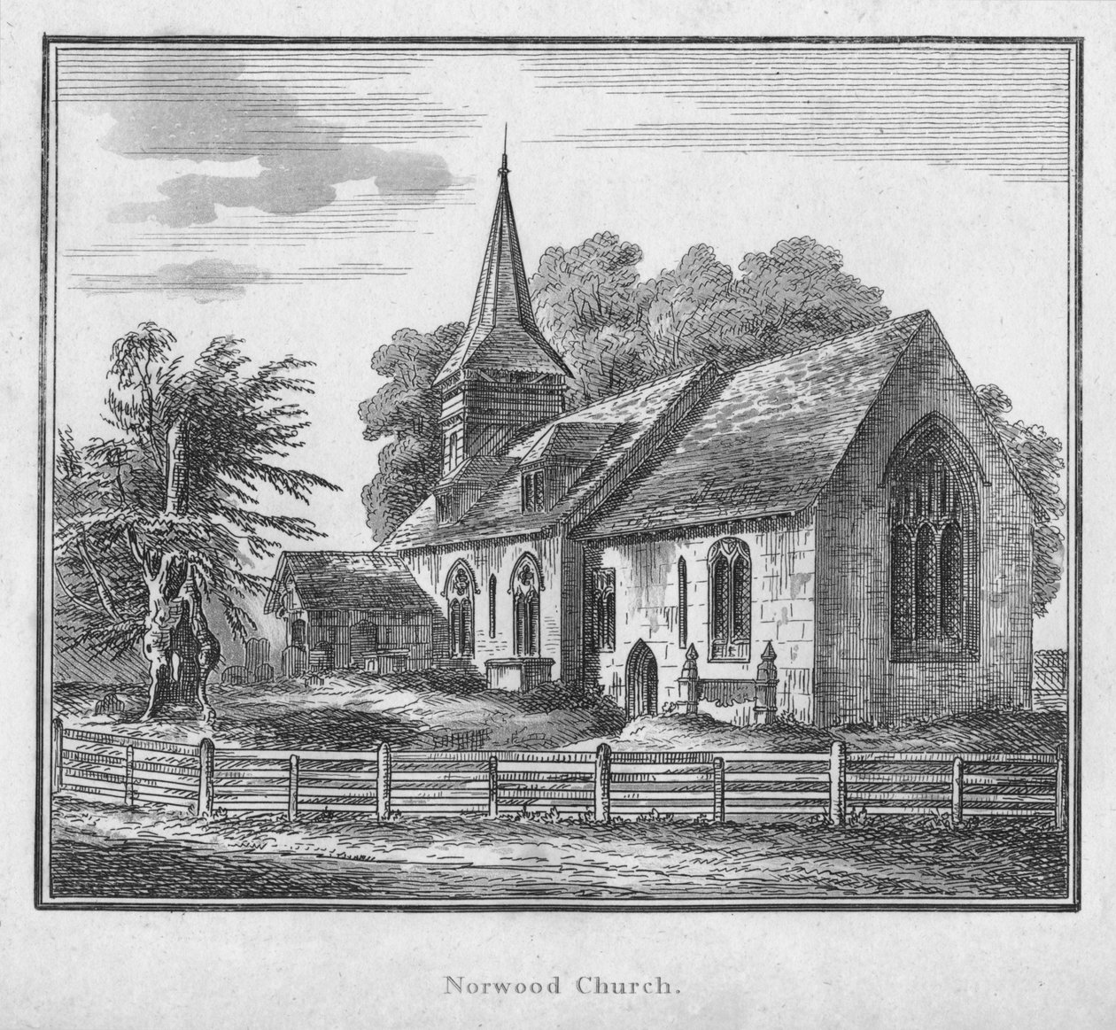 Igreja de Norwood, c1792 de Unbekannt