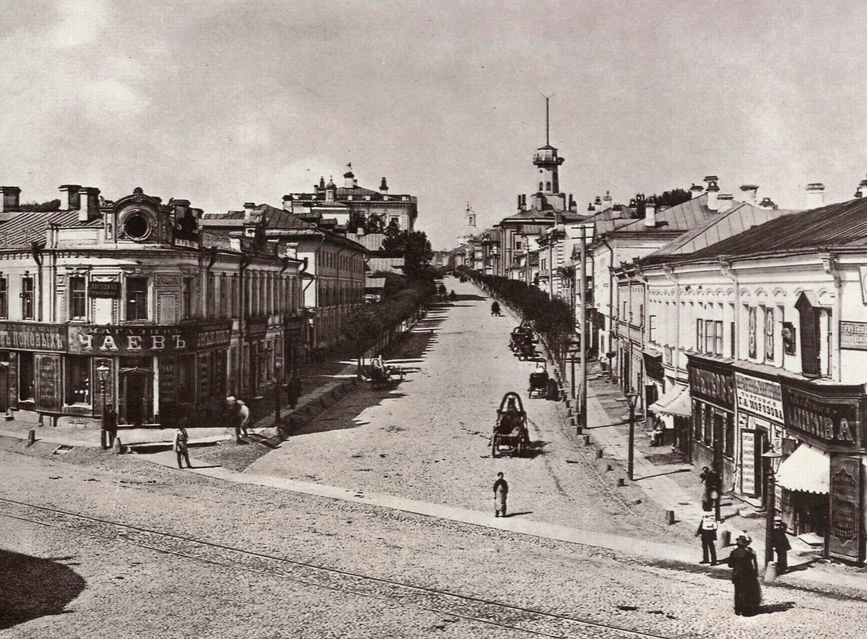 Rua Novaya Basmannaya, Moscou, Rússia, década de 1880 de Unbekannt