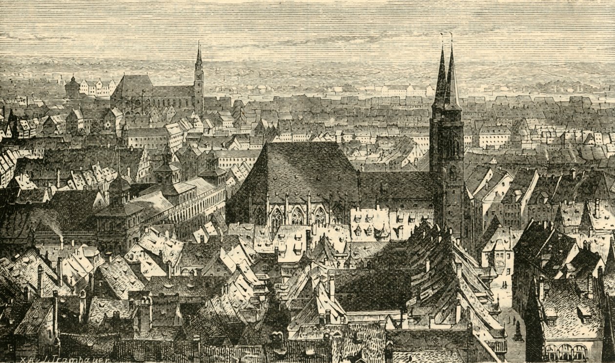 Nuremberg das muralhas, 1890. de Unbekannt
