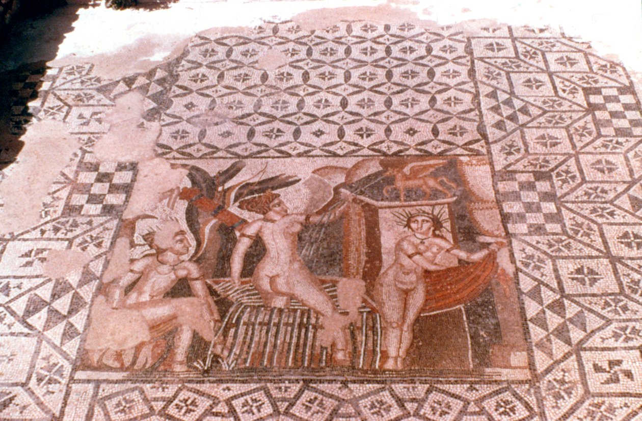 Ninfas, mosaico romano, Volubilis, Marrocos de Unbekannt