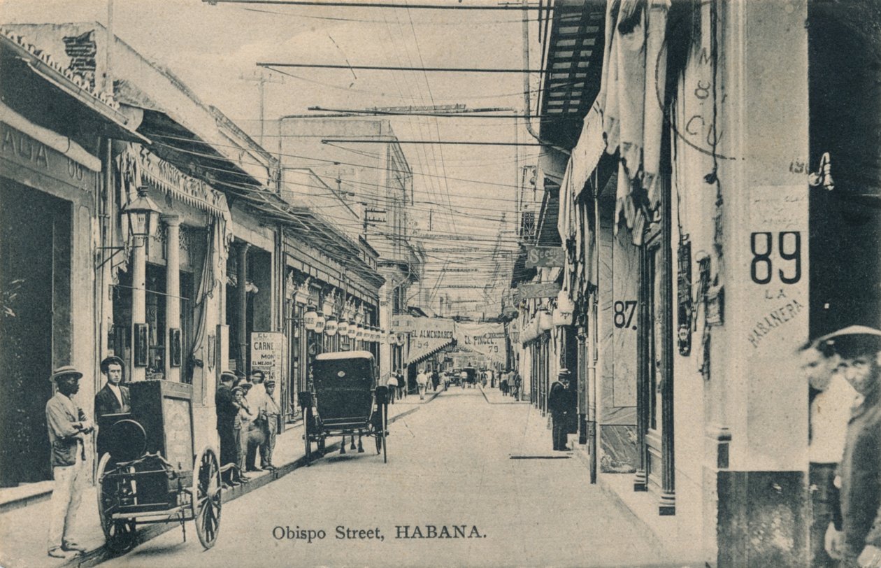 Bishop Street, Havana, c1910 de Unbekannt