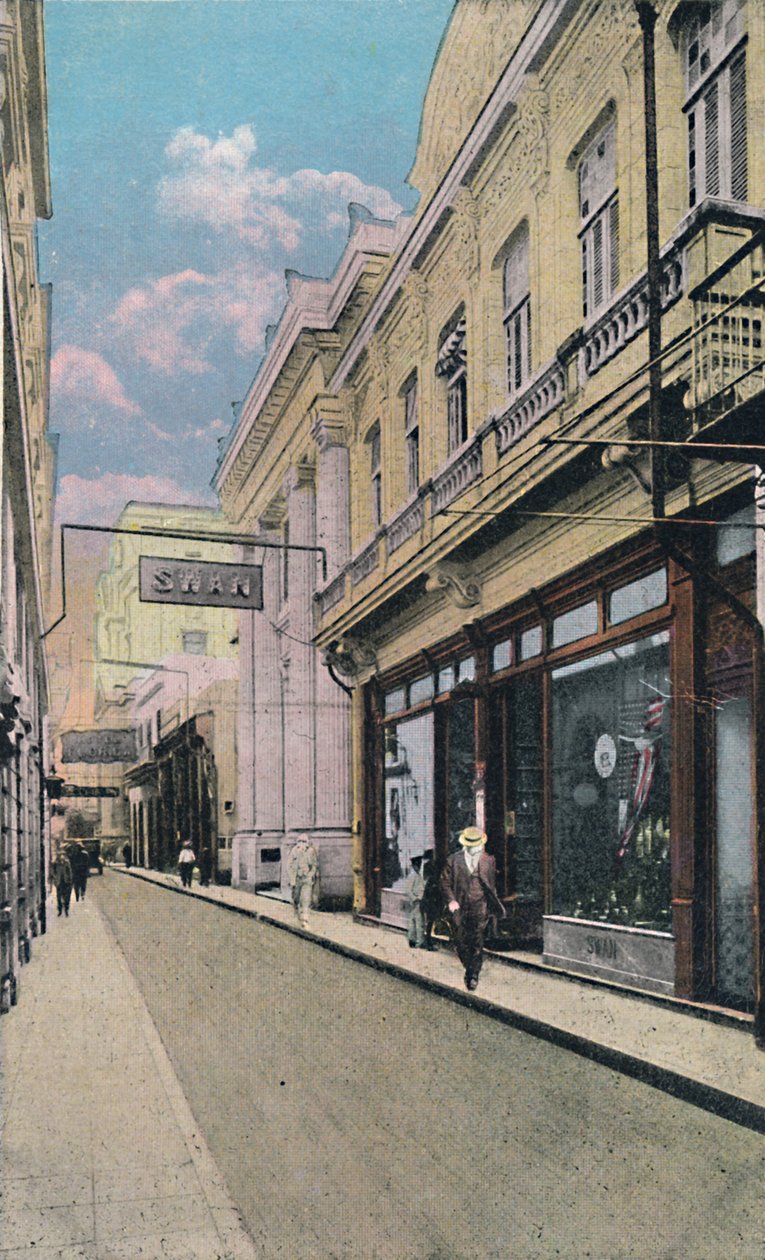 Rua Obispo, Havana, Cuba, c1910. de Unbekannt