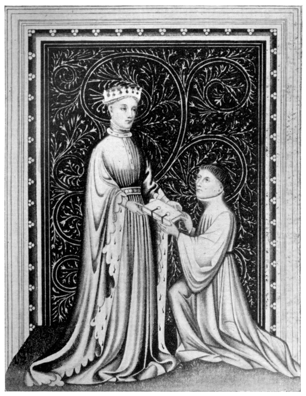 Occleve, o poeta e o rei Henrique V, c1410, 1910 de Unbekannt