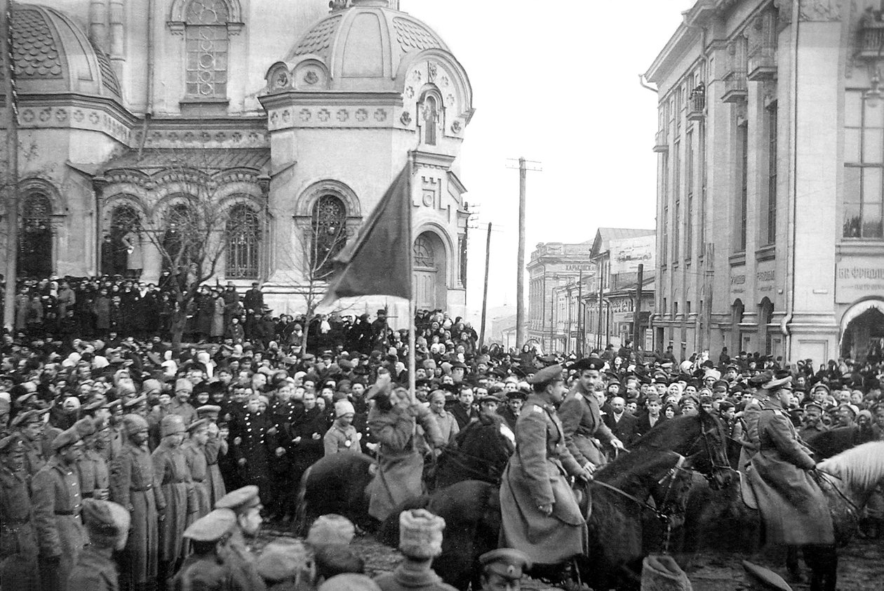 Ocupação de Kharkov pelo Exército Voluntário do General Denikin, Guerra Civil Russa, 1918 de Unbekannt