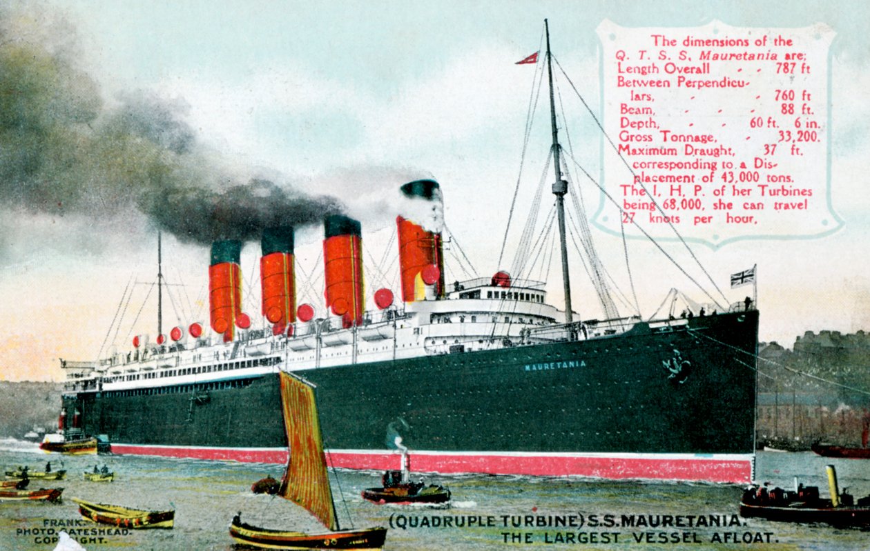 Transatlântico RMS Mauritânia, século 20 de Unbekannt