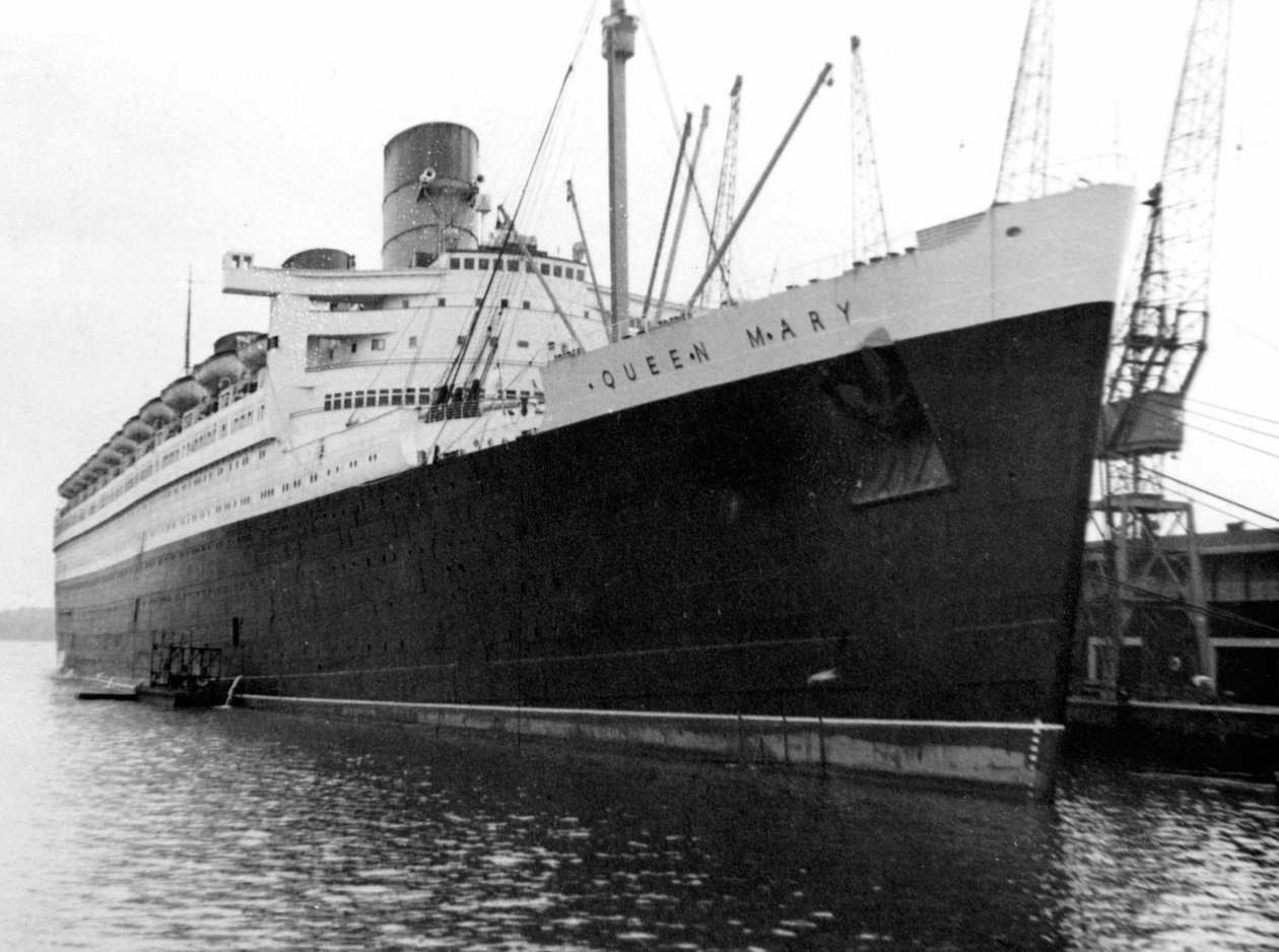 Transatlântico RMS Queen Mary, século 20 de Unbekannt
