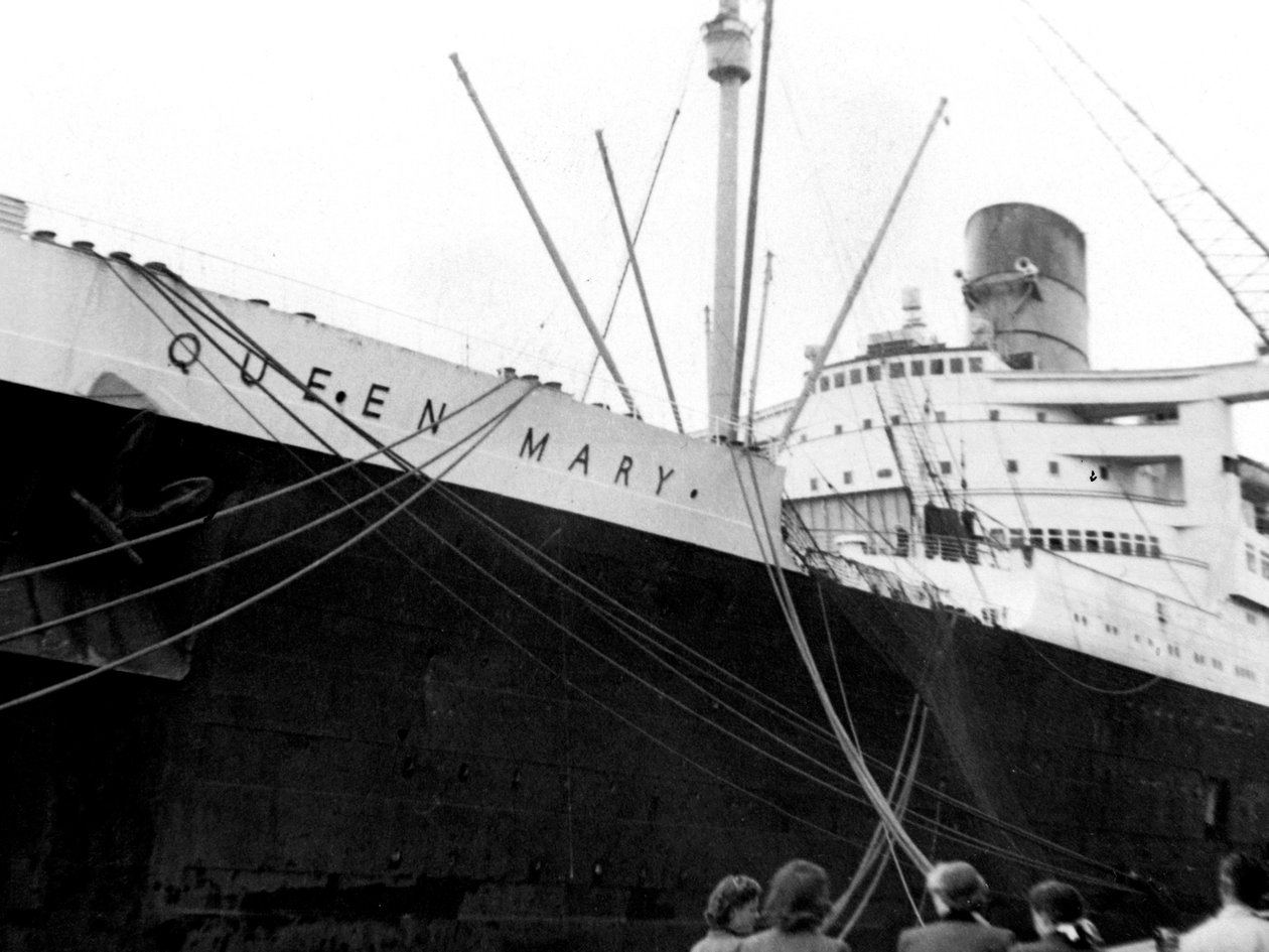 Transatlântico RMS Queen Mary, século 20 de Unbekannt