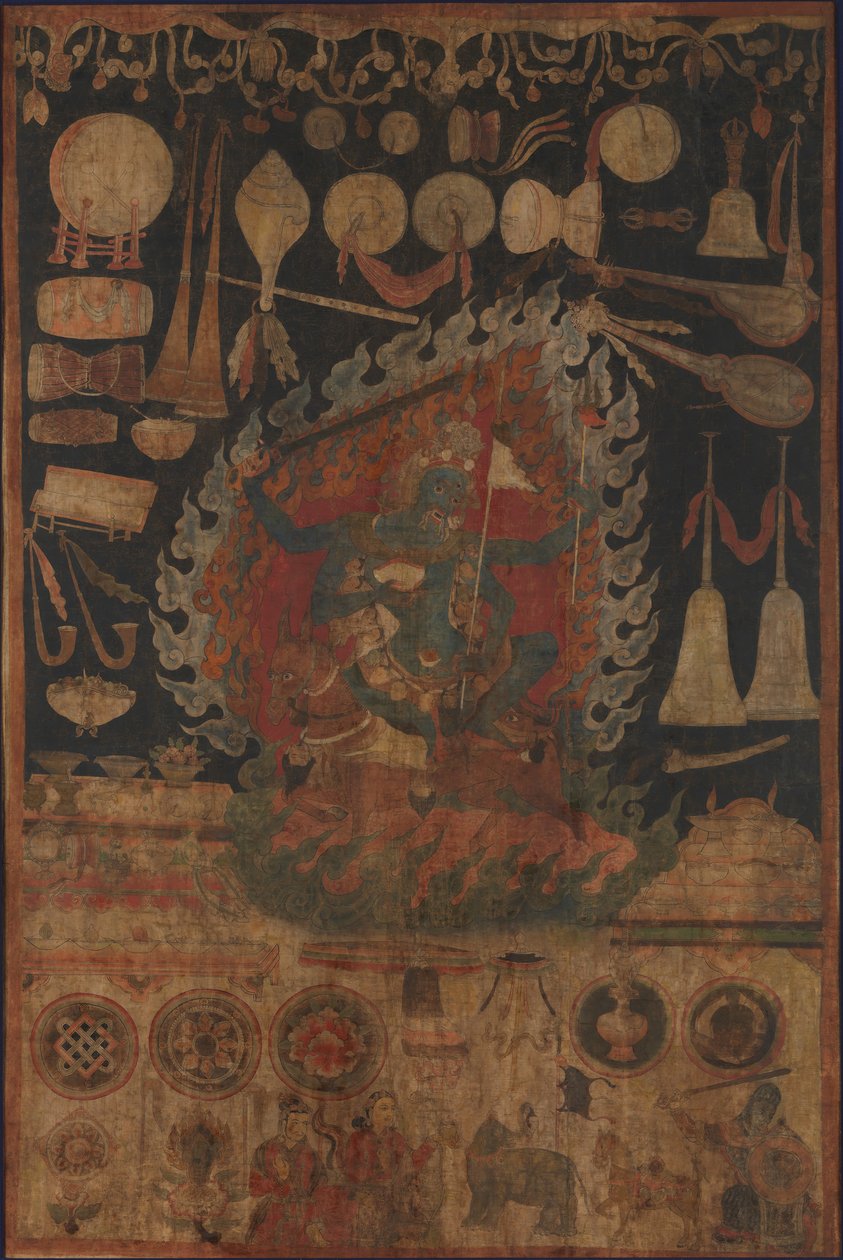 Ofertas à Deusa Palden Lhamo, finais do século XVI. de Unbekannt