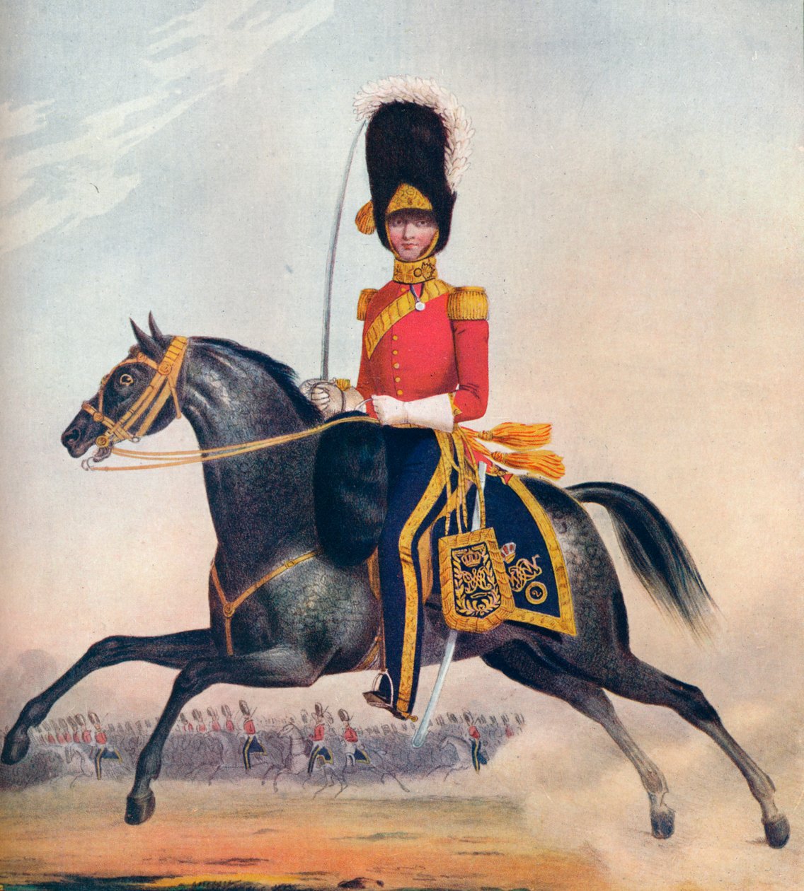 Oficial do 2º RN Brit. Dragões, c1833. 1914 de Unbekannt