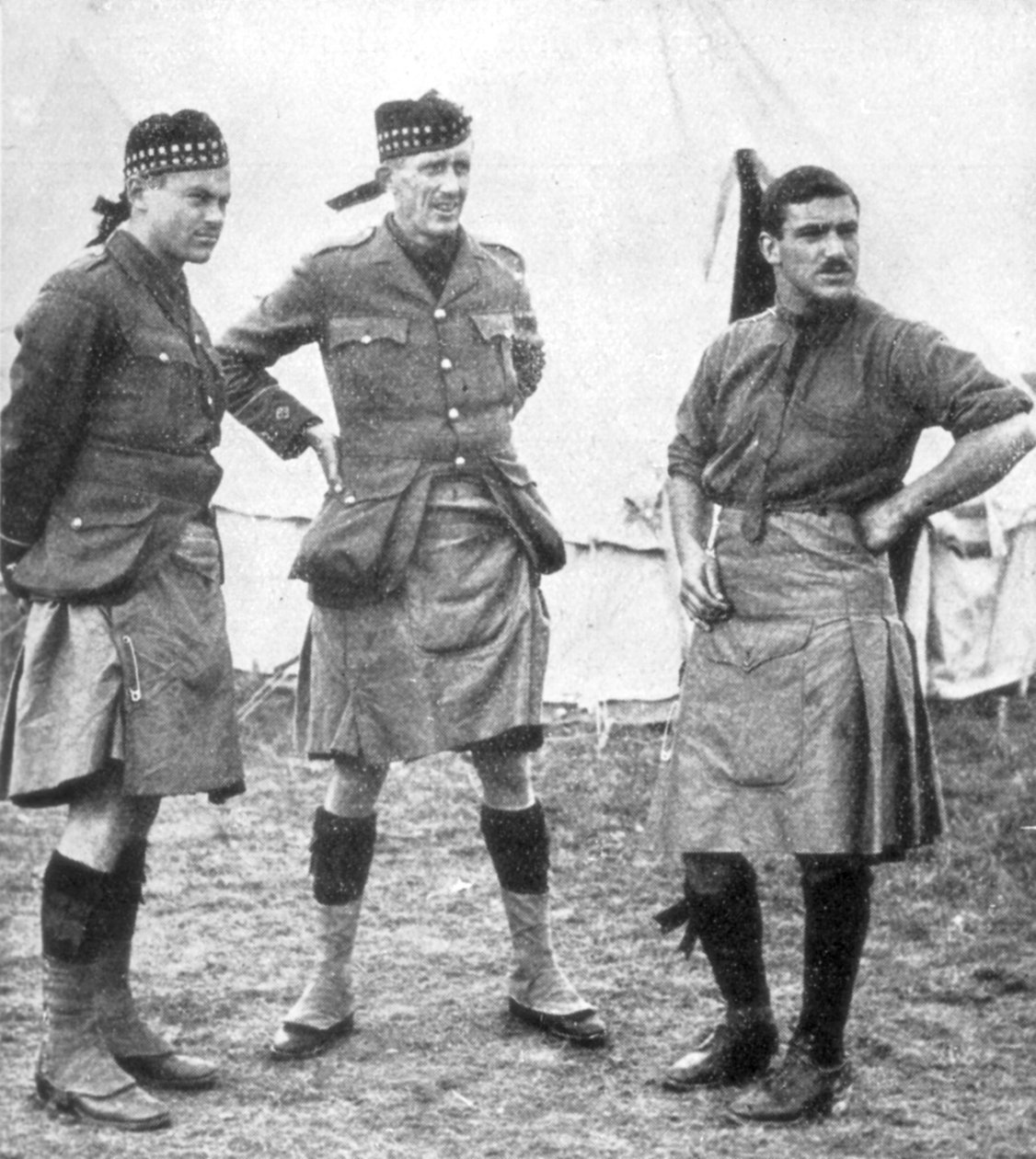 Oficiais dos Highlanders canadenses, 1915 de Unbekannt