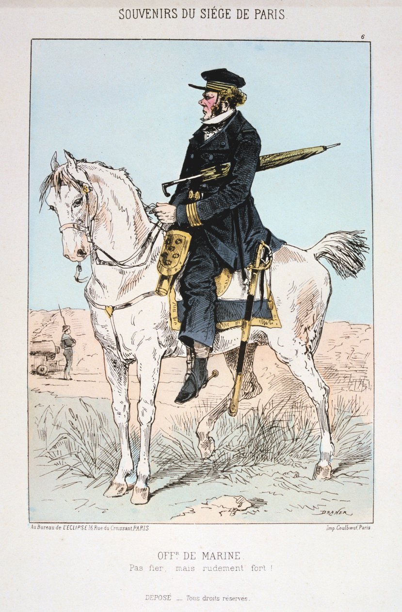 Oficial da Marinha, Cerco a Paris, 1870-1871 de Unbekannt