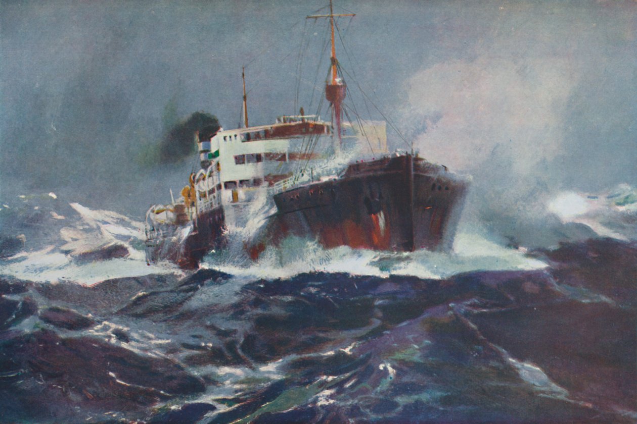 Óleo em águas turbulentas, 1936 de Unbekannt