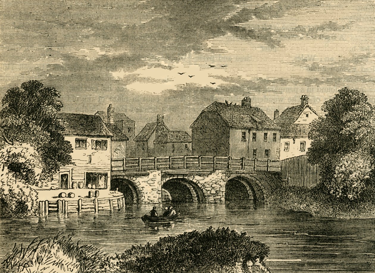 Old Bow Bridge, c1876. de Unbekannt