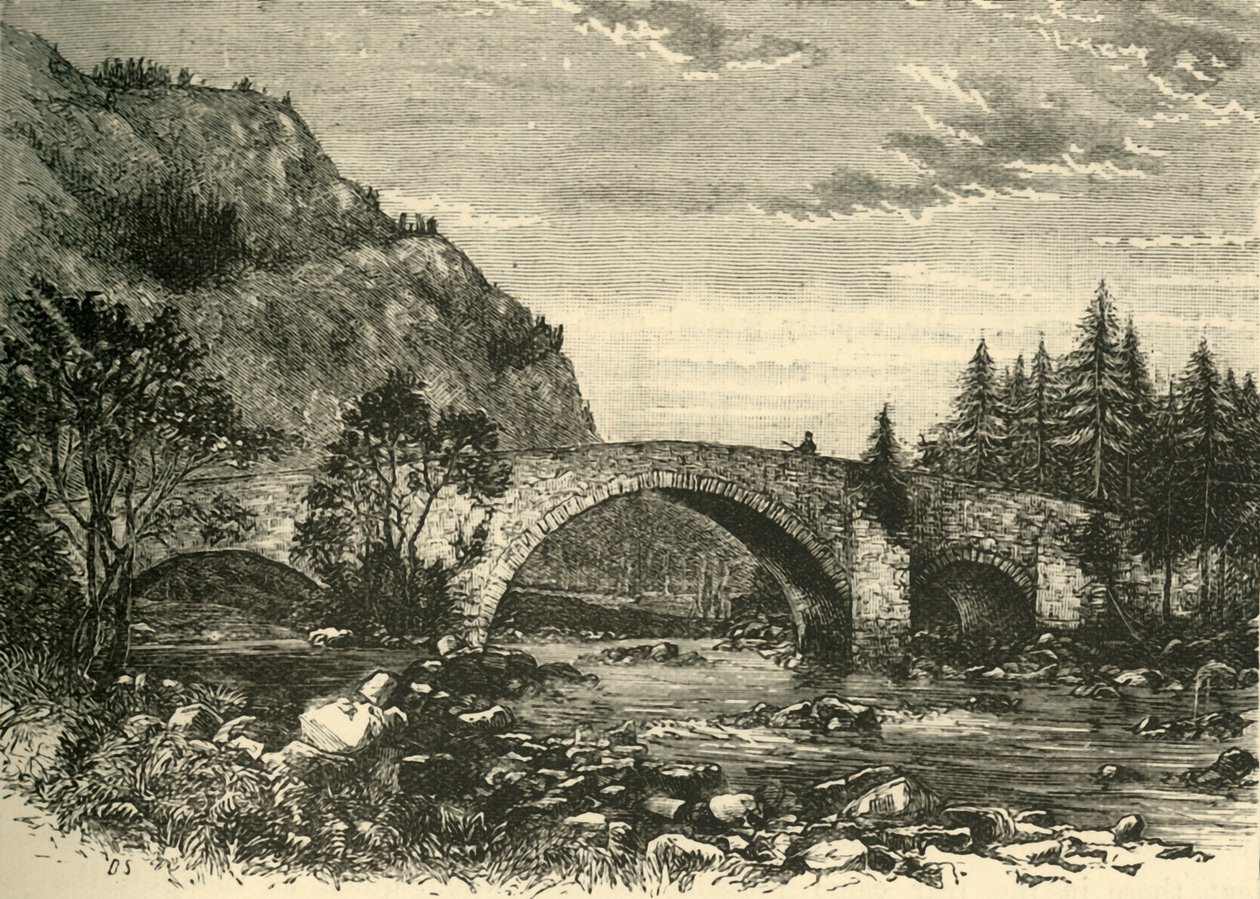 Ponte velha em Invercauld, 1898. de Unbekannt