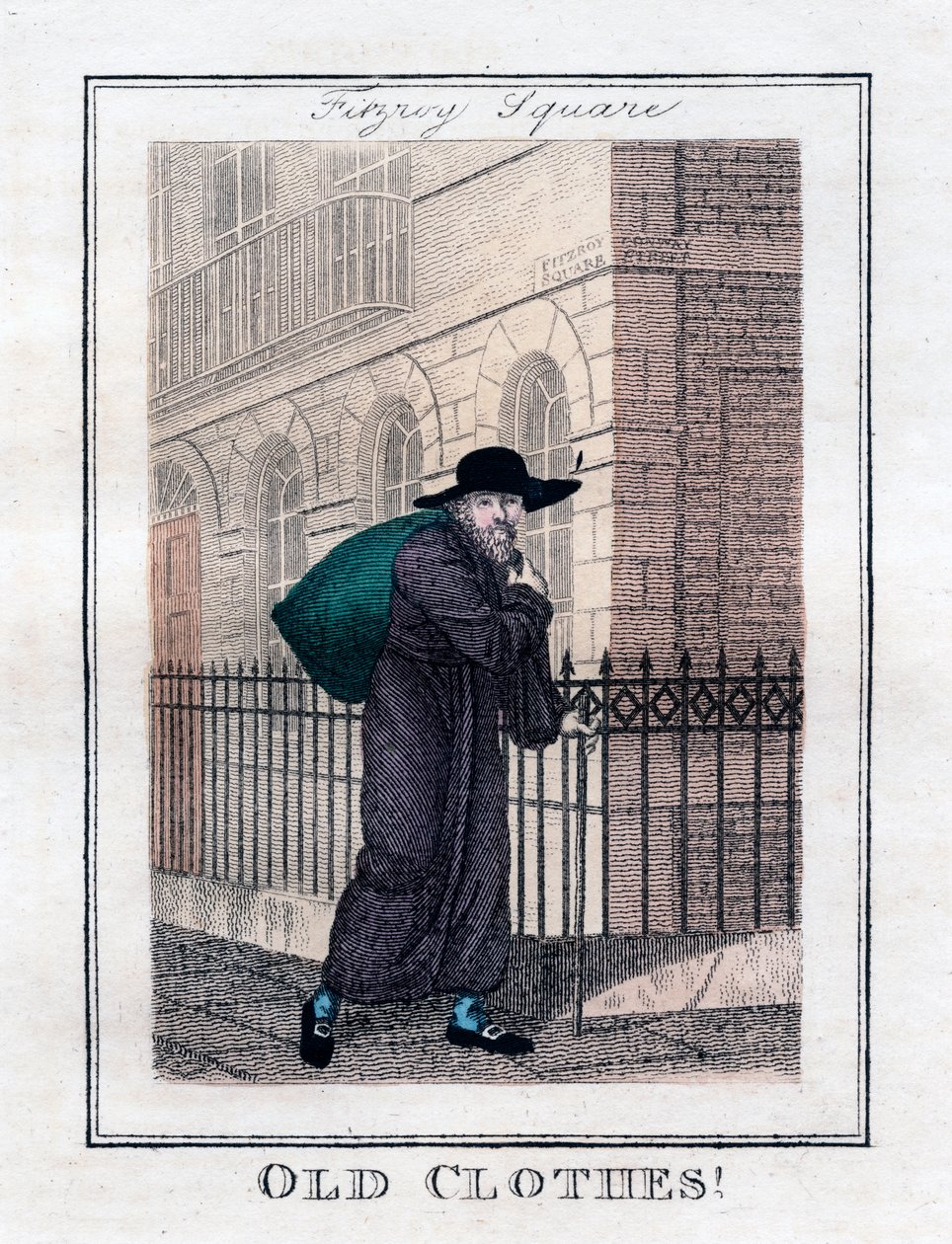 Old Clothes !, Fitzroy Square, Londres, 1805 de Unbekannt