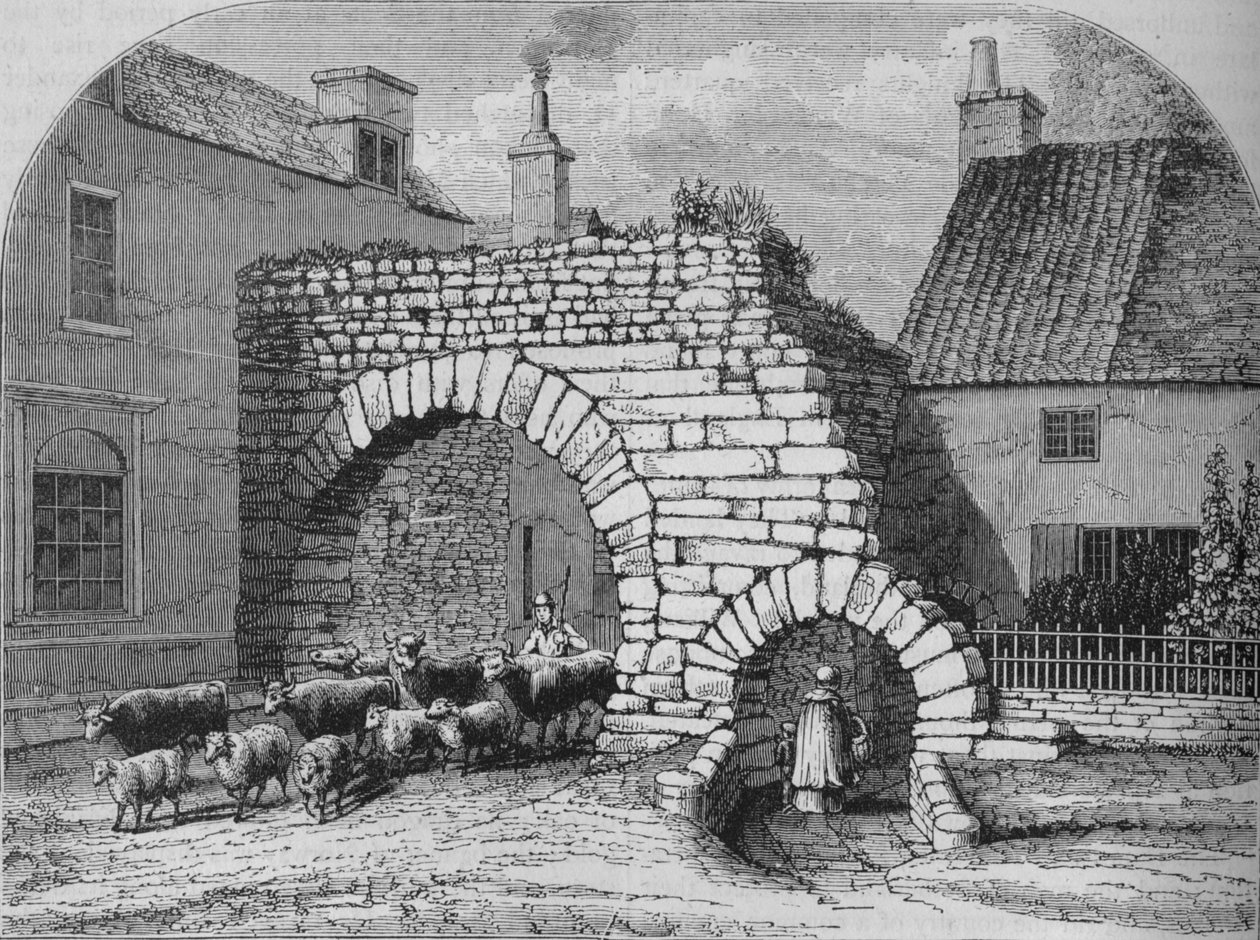Portão velho em Lincoln, c1880 de Unbekannt