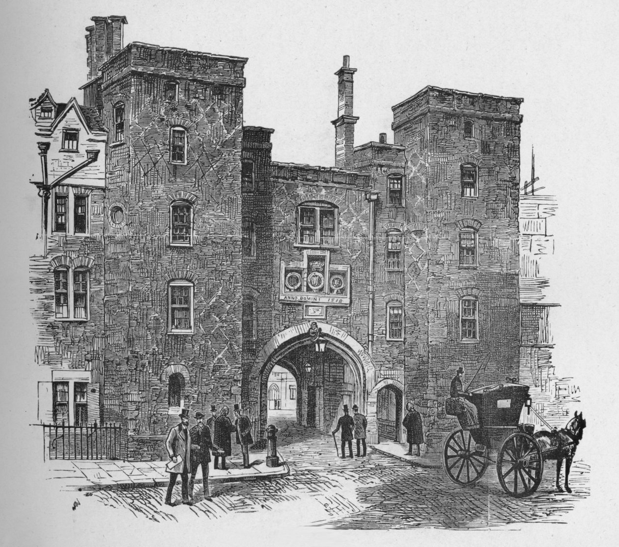 Old Gateway, Lincolns Inn, 1890 de Unbekannt
