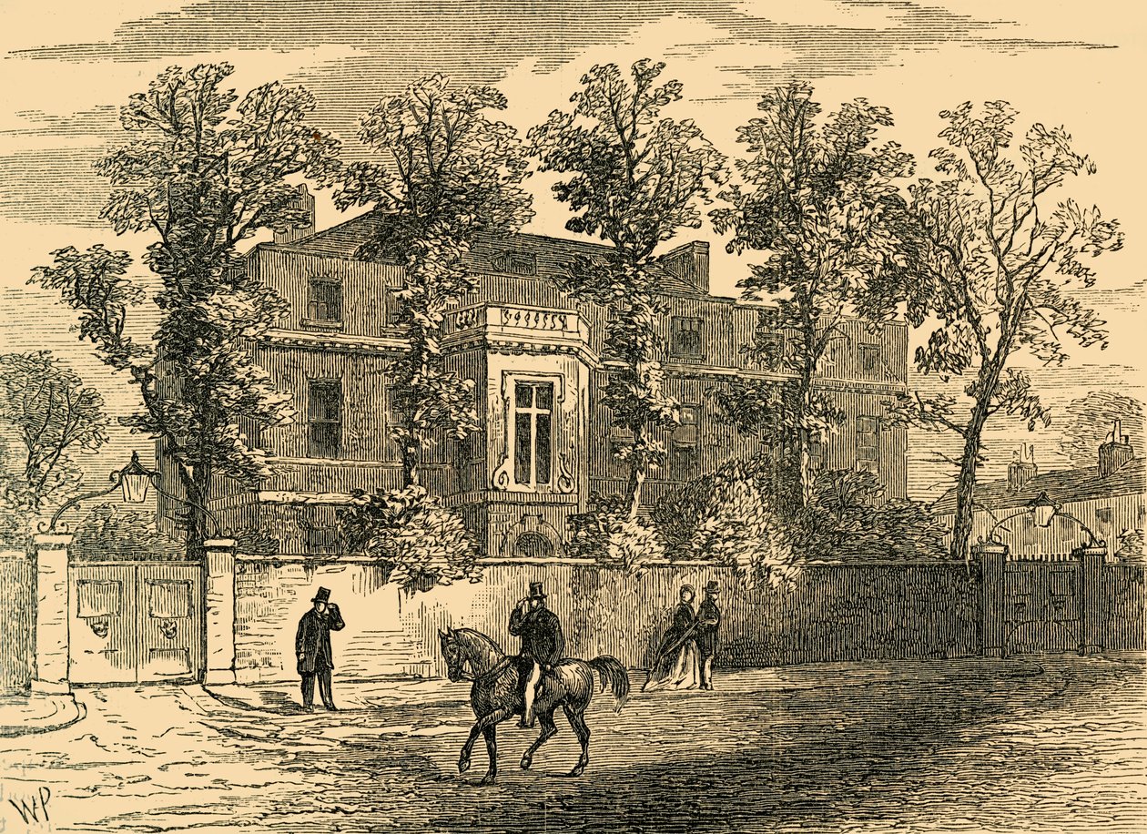 Old Gore House, em 1830, c1876. de Unbekannt