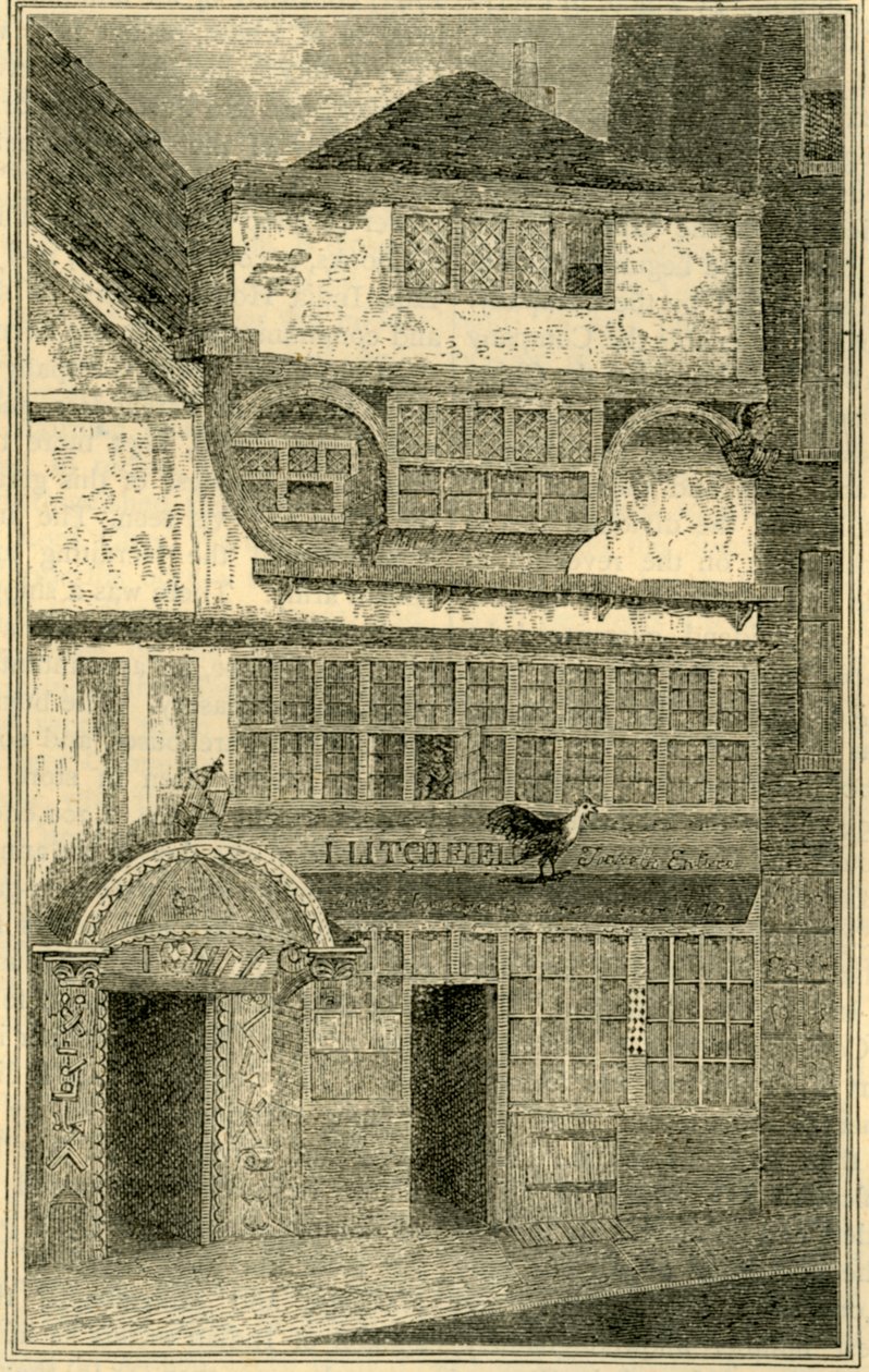 Casa velha Anteriormente na rua Leadenhall, c1872. de Unbekannt
