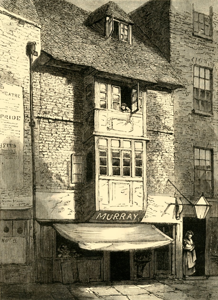 Casas antigas na rua Wych, 1881. de Unbekannt