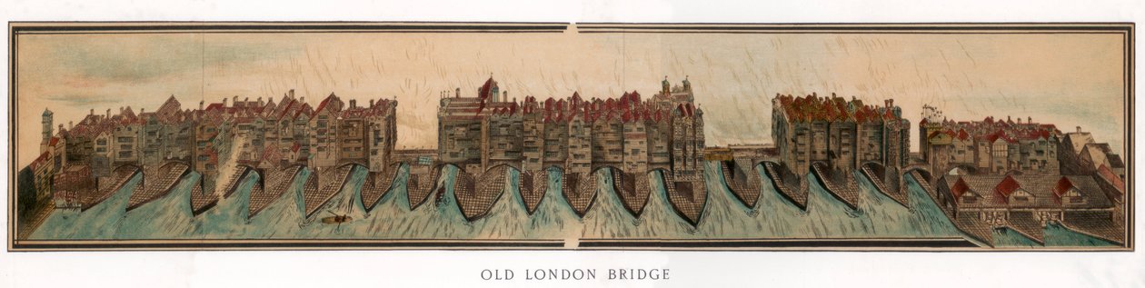 Ponte velha de Londres, c1600 1893 de Unbekannt