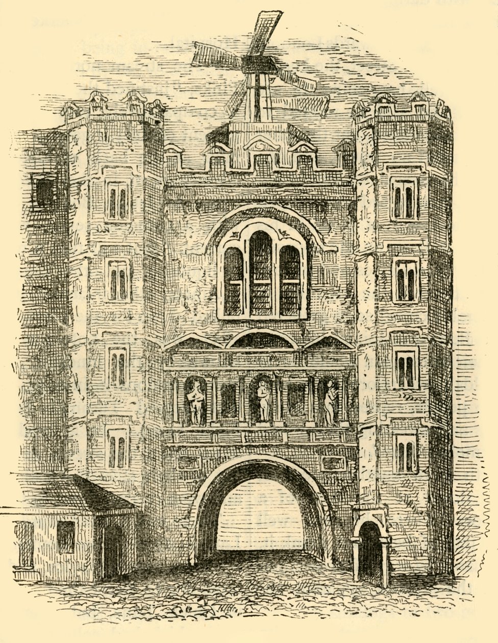 Old Newgate, c1760, c1872. de Unbekannt