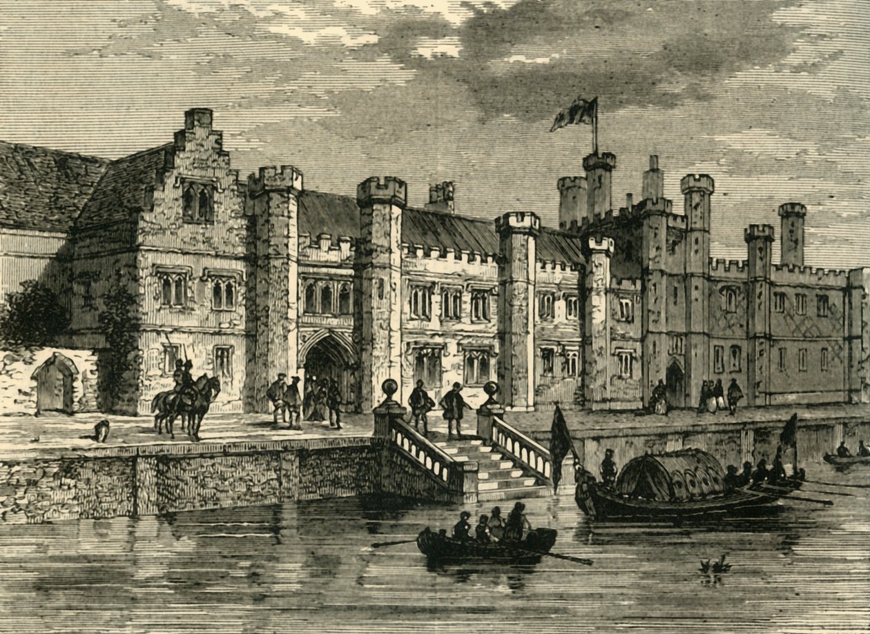 Antigo palácio de Greenwich, em 1630, c1878. de Unbekannt