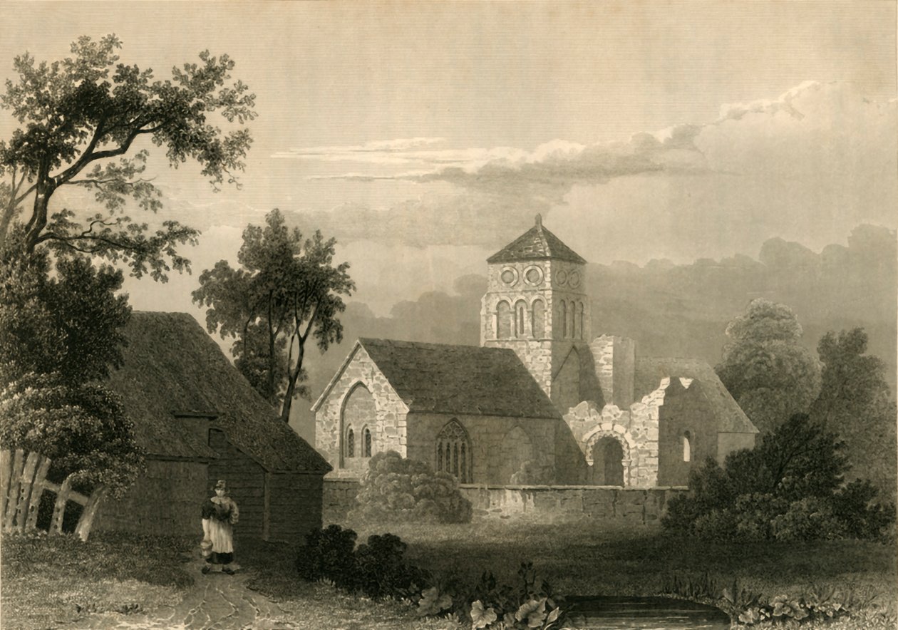 Igreja Velha de Shoreham, 1835. de Unbekannt