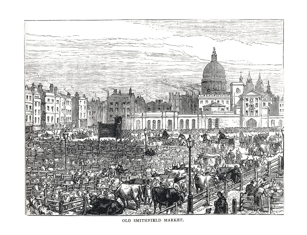Mercado velho de Smithfield, 1878 de Unbekannt