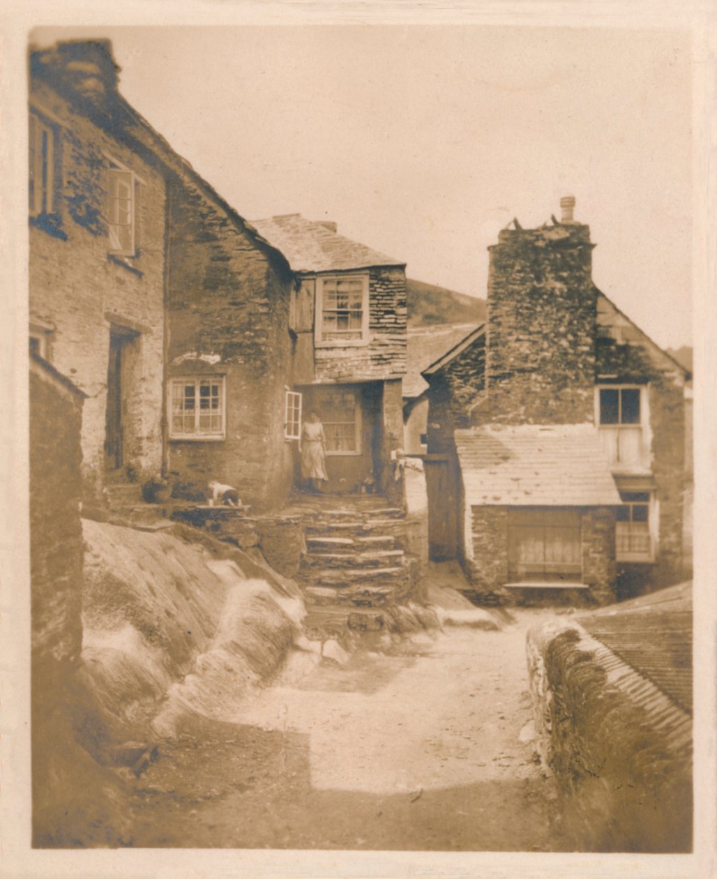 Antiga casa de contrabandistas - Polperro, 1927 de Unbekannt