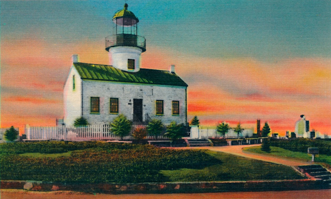Antigo farol espanhol, construído em 1850. San Diego, Califórnia, c1941 de Unbekannt